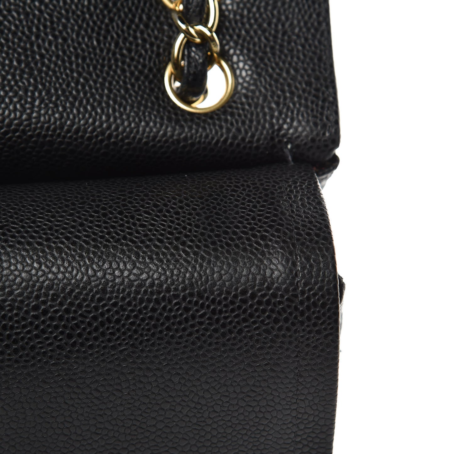 Caviar Quilted Maxi Double Flap Black