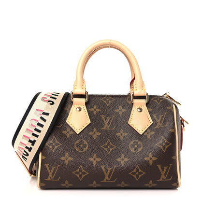 Louis Vuitton Monogram Speedy Bandouliere 20 Black 1 of 8