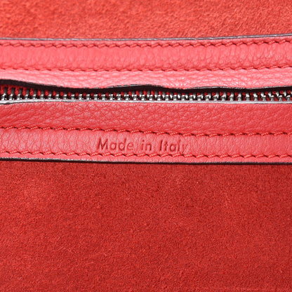 Celine Supple Calfskin Medium Phantom Luggage Vermillion 7 of 21