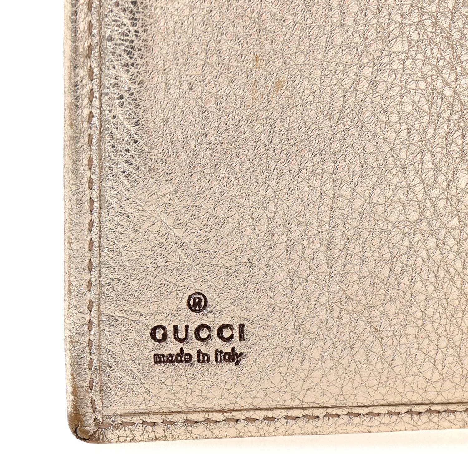 Gucci Monogram Abbey Continental Wallet Gold 6 of 7