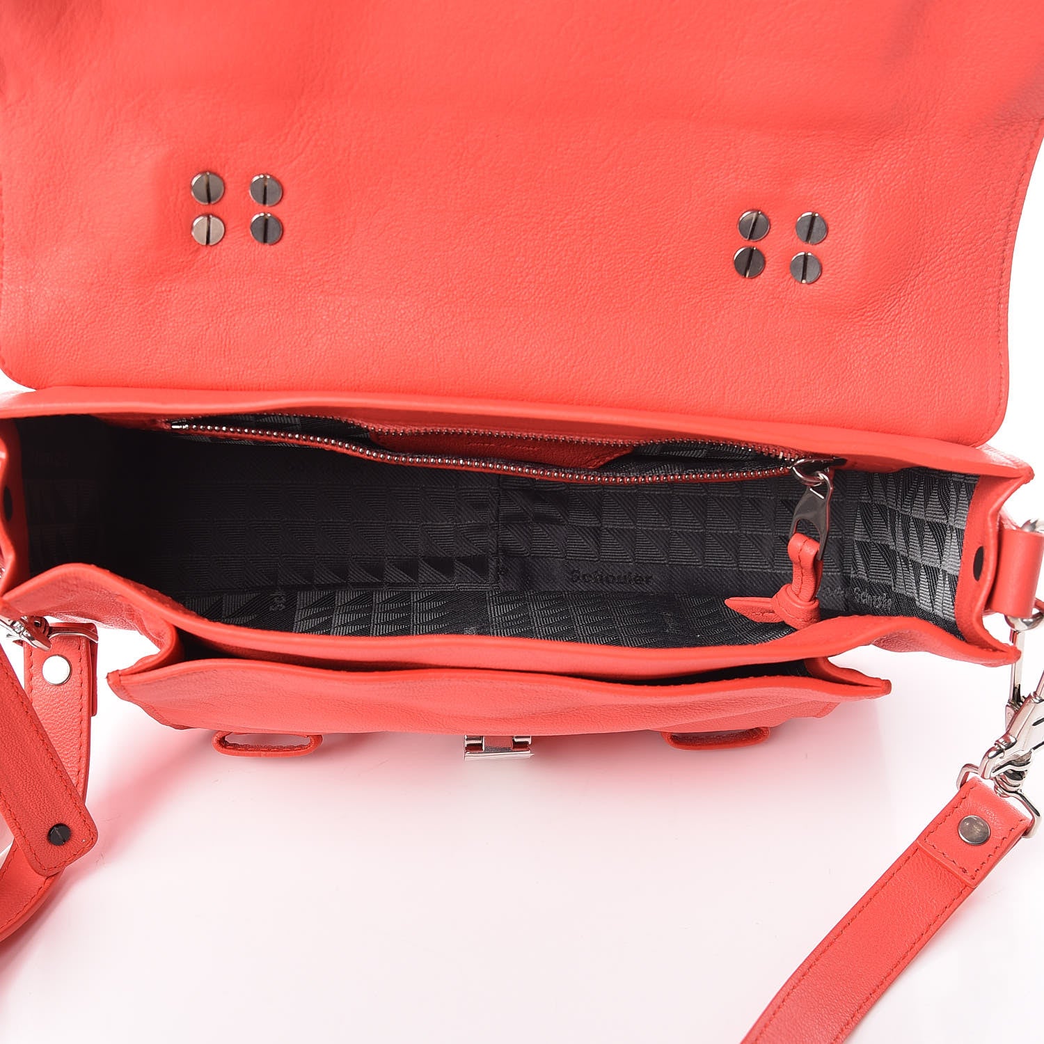 Proenza Schouler Lambskin Tiny PS1 Lux Satchel Geranium 5 of 11