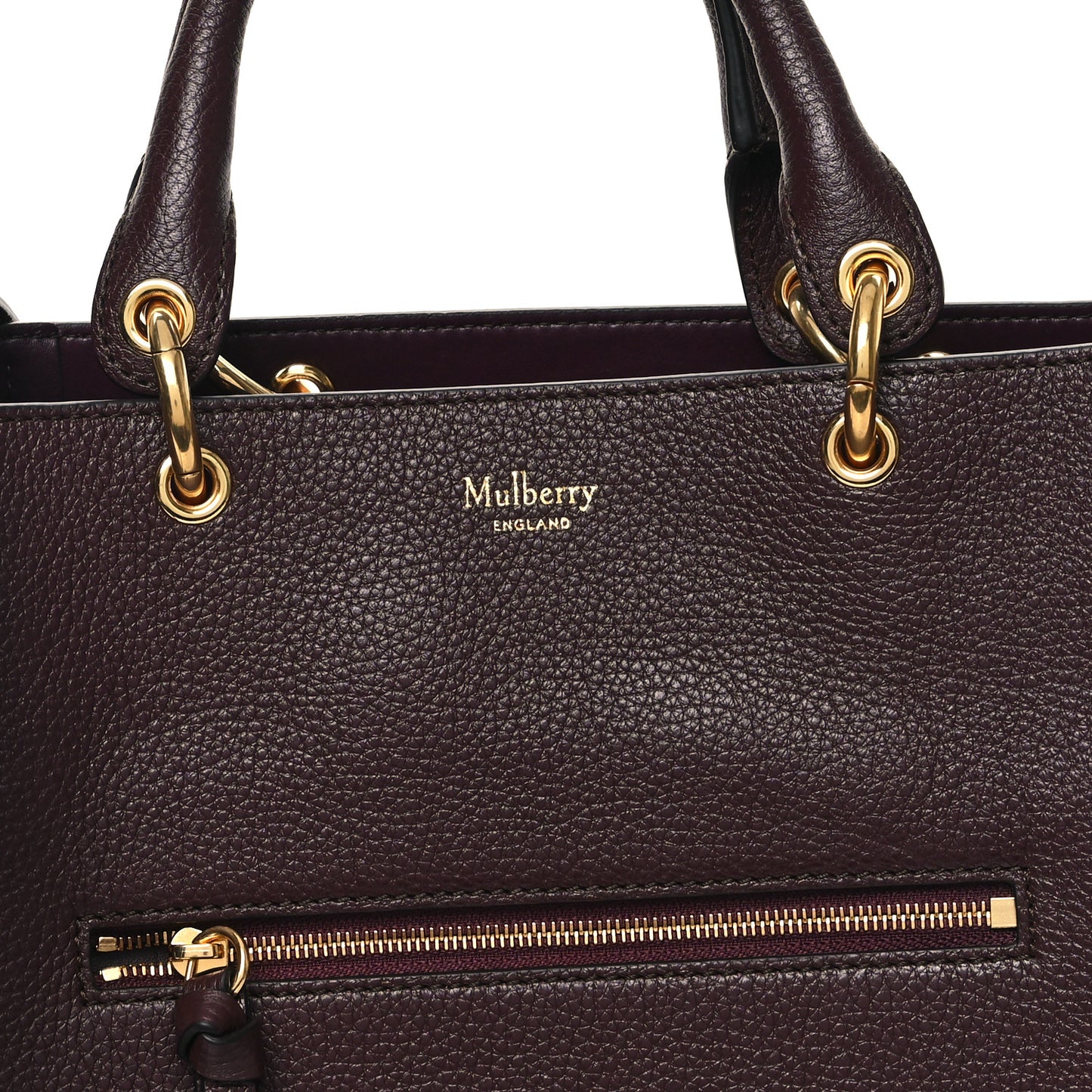 Classic Grain Small Maple Tote Oxblood