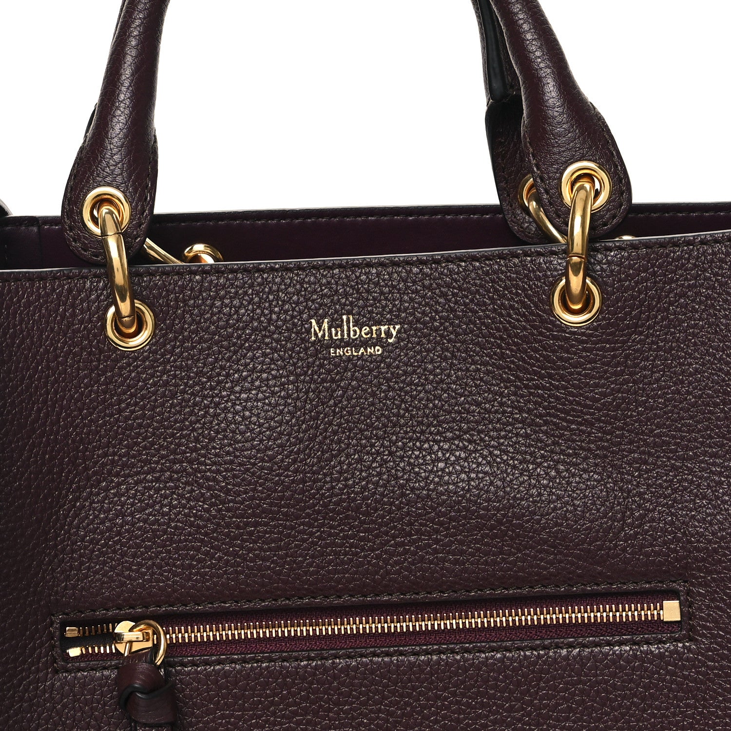 Mulberry Classic Grain Small Maple Tote Oxblood 7 of 9