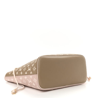 Louis Vuitton Empreinte Monogram Spring In The City Neverfull MM Kaki Beige Cream 5 of 10