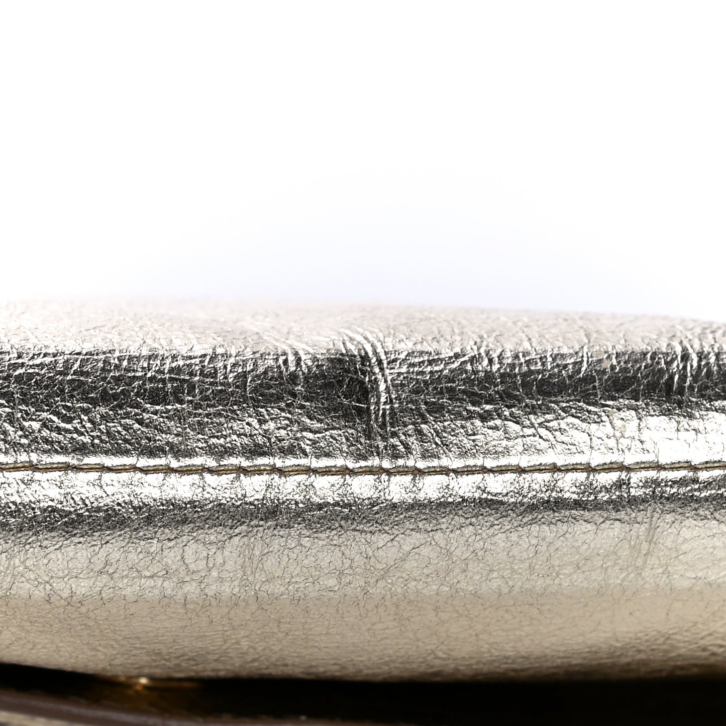 Metallic Calfskin Monogram Large Belle De Jour Clutch Gold