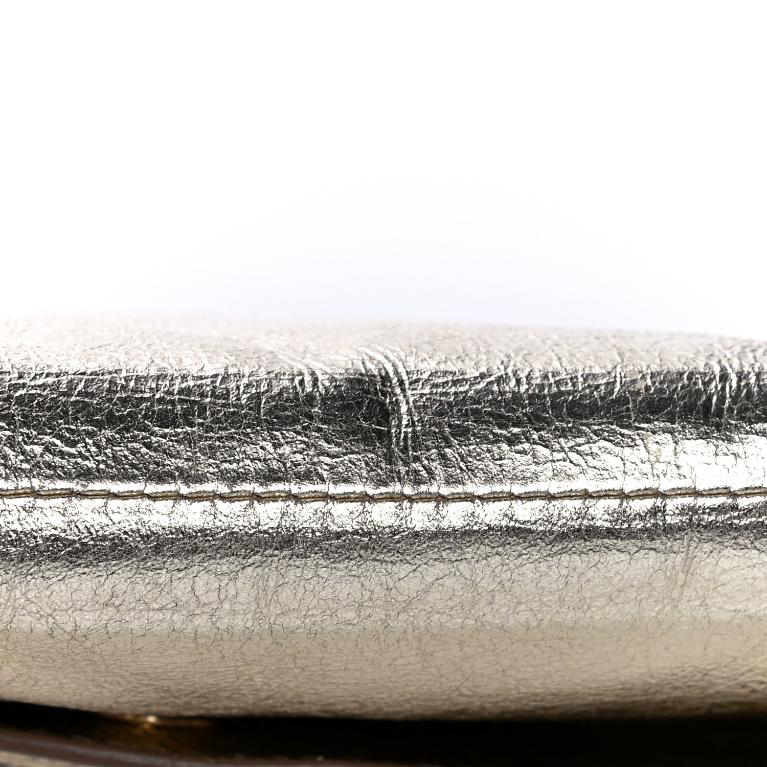 Saint Laurent Metallic Calfskin Monogram Large Belle De Jour Clutch Gold 18 of 18