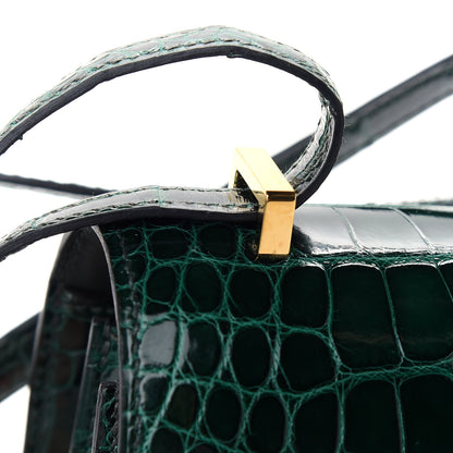 Hermes Shiny Alligator Constance 18 Vert Fonce 10 of 10