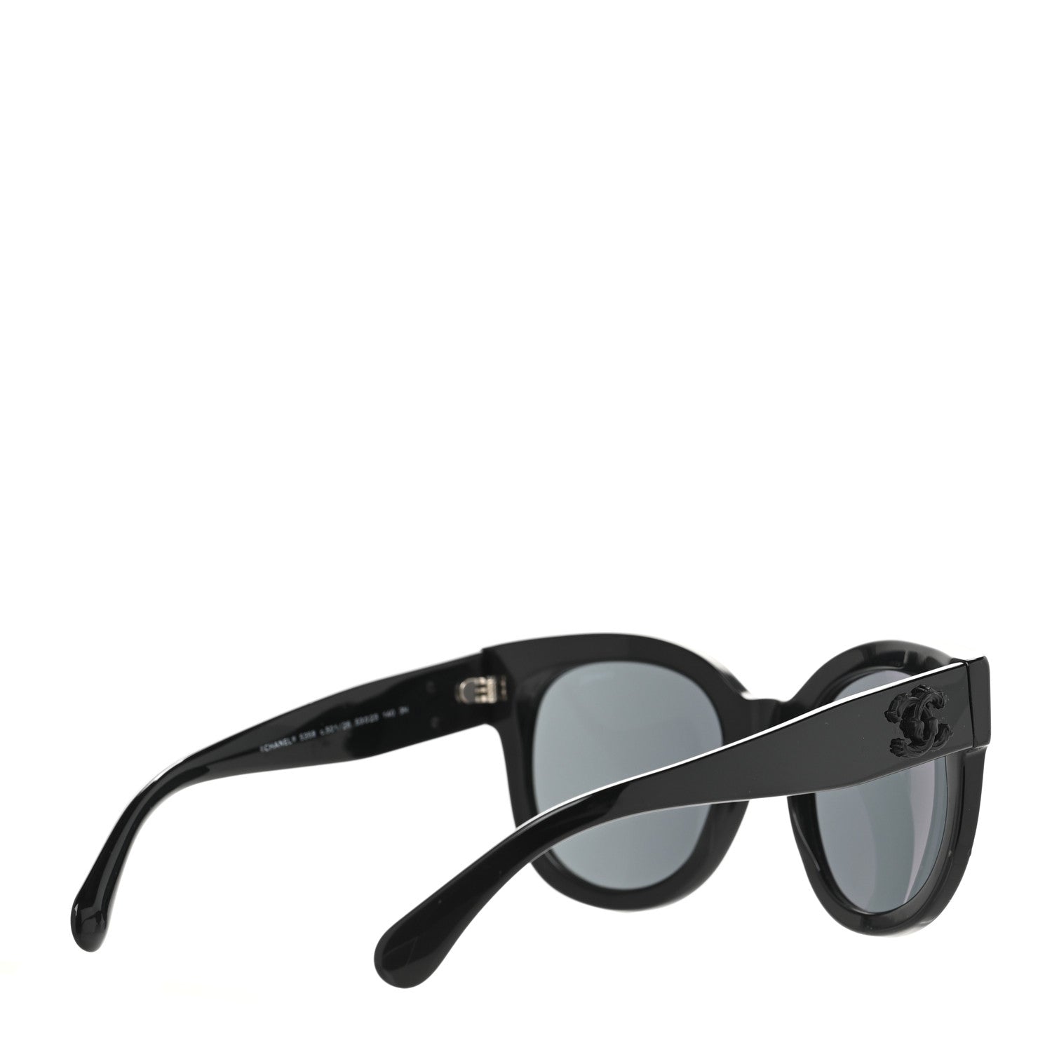 Chanel Acetate Butterfly Signature CC Sunglasses 5358 Black 4 of 8