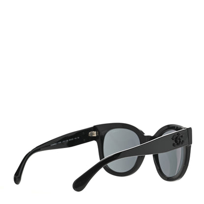 Chanel Acetate Butterfly Signature CC Sunglasses 5358 Black 4 of 8