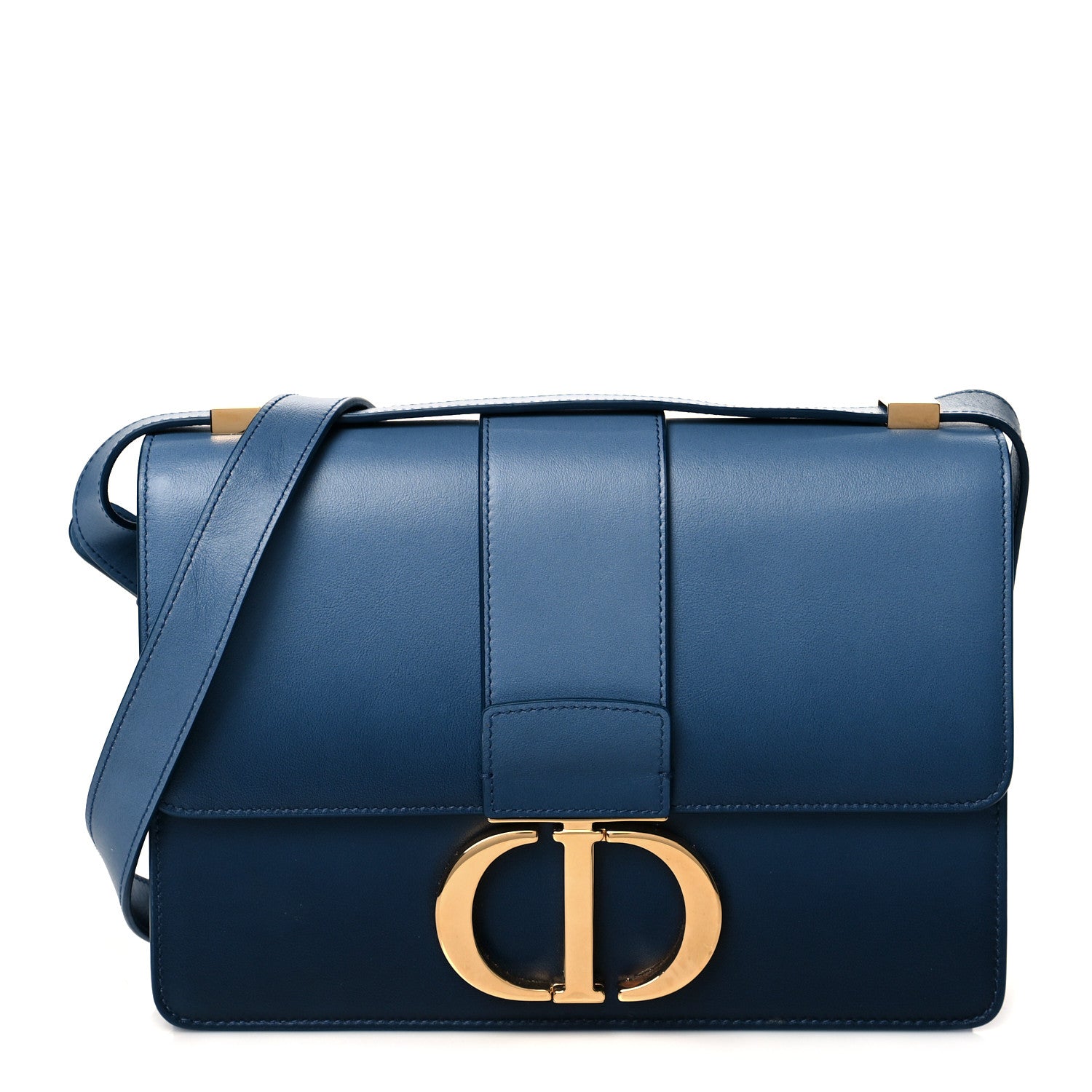 Christian Dior Smooth Calfskin Gradient 30 Montaigne Flap Bag Indigo Blue 1 of 12