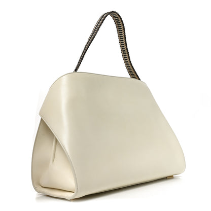 Salvatore Ferragamo Lambskin Braided Medium Hug Bag Mascarpone 3 of 9
