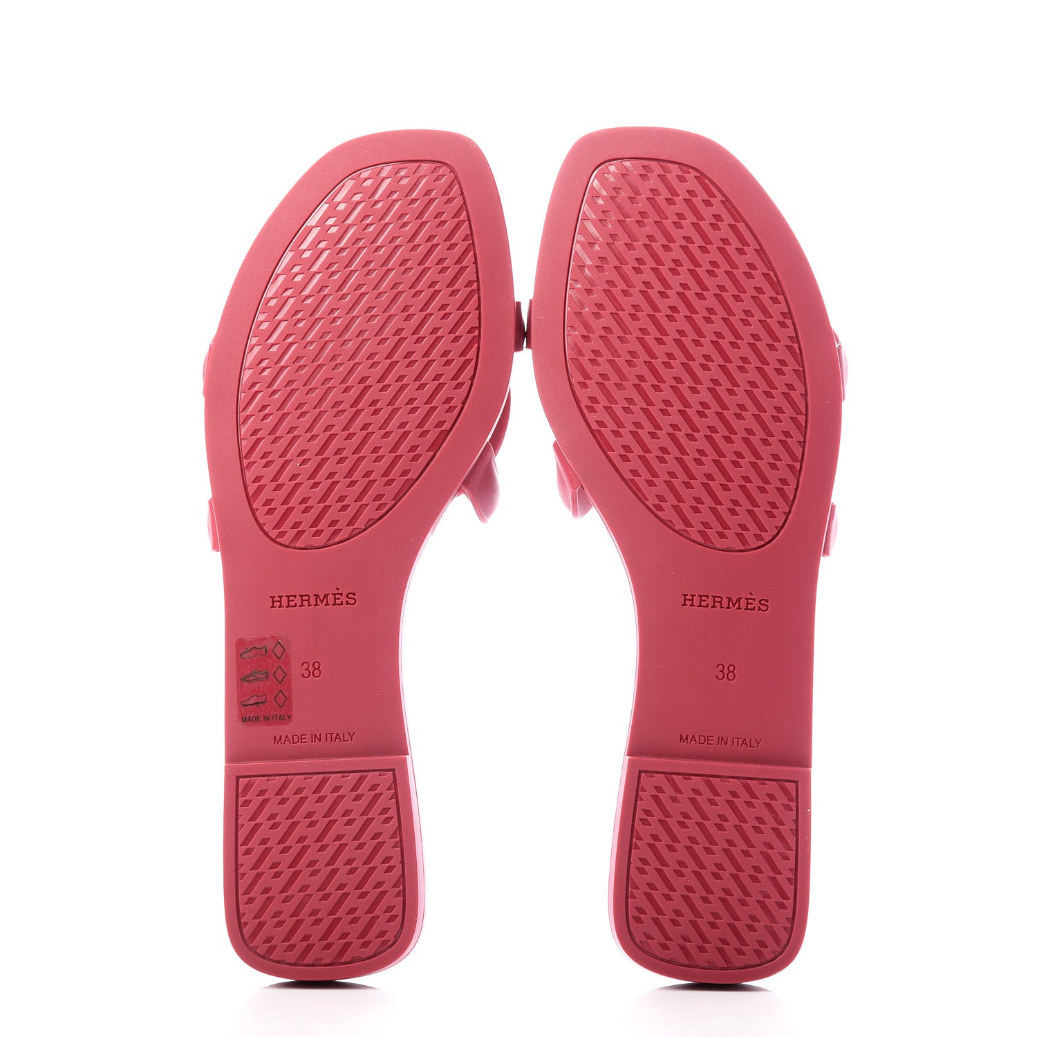 Hermes Rubber Aloha Sandals 38 Rose Baie 7 of 11