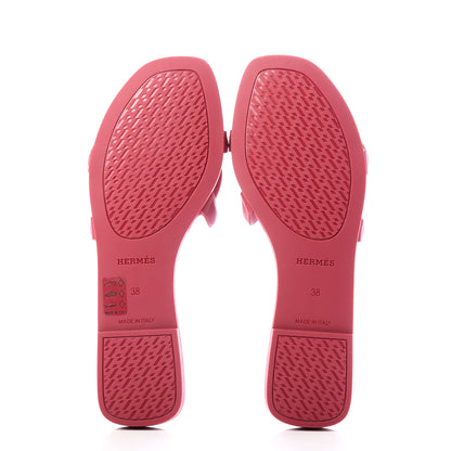 Hermes Rubber Aloha Sandals 38 Rose Baie 7 of 11