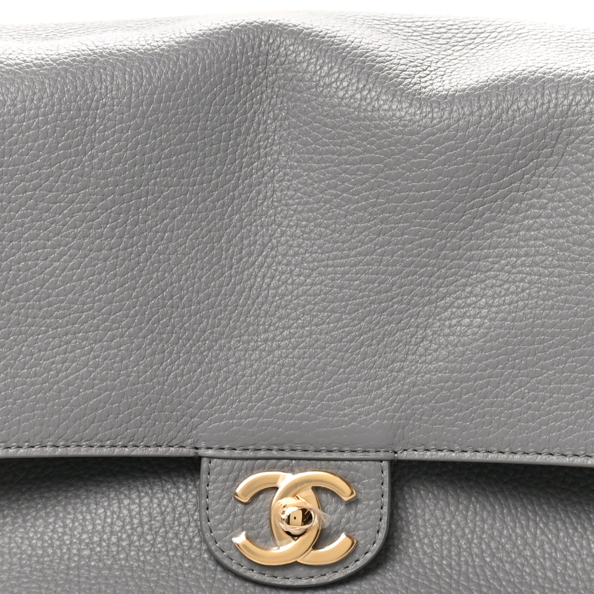 Chanel Grained Calfskin Small Souplissimo Maxi Flap Grey 7 of 10