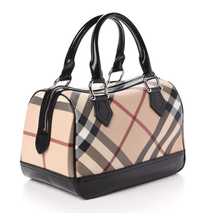 Burberry Nova Check Bowling Bag Black 3 of 9