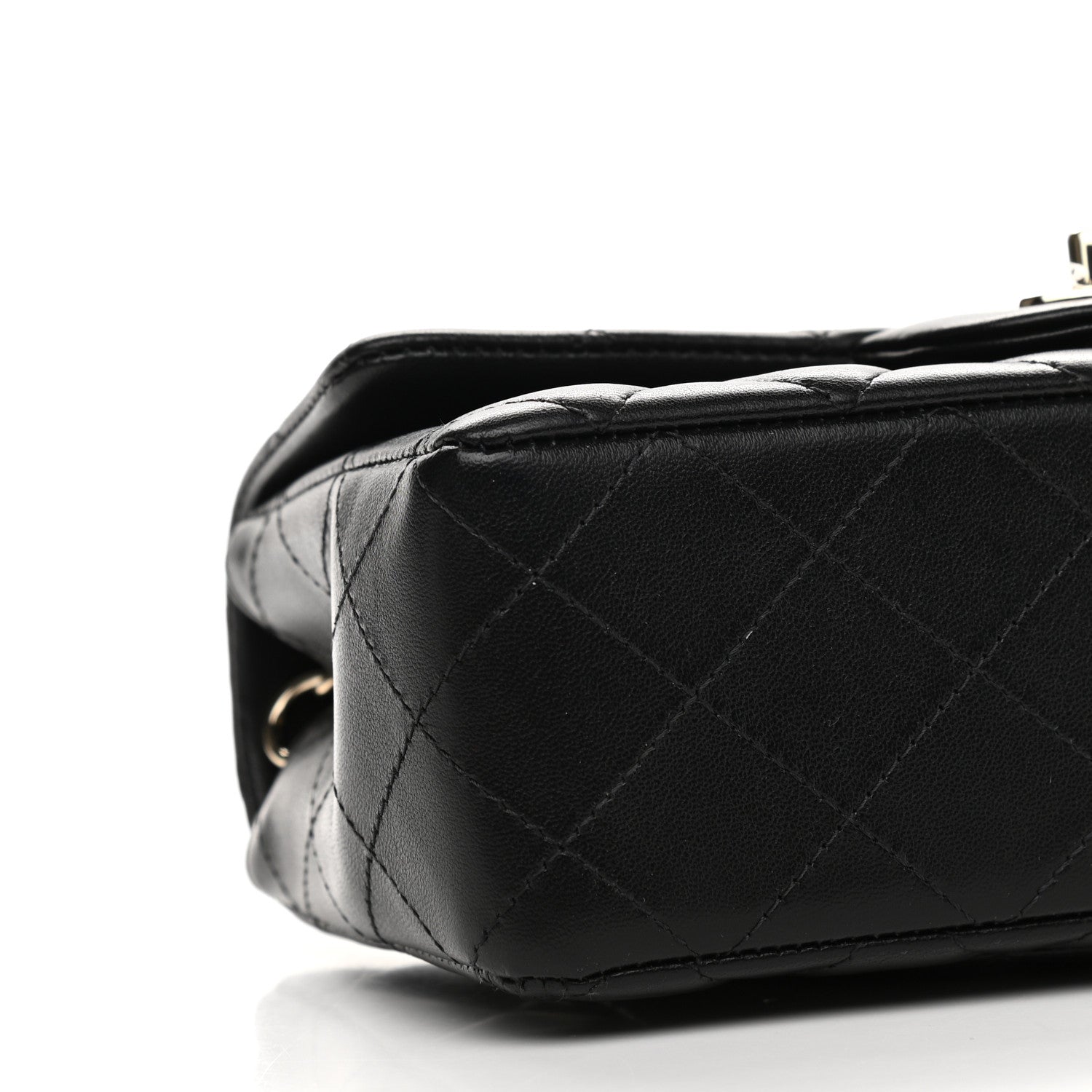 Chanel Lambskin Quilted Mini Rectangular Flap Black 8 of 9