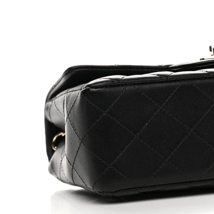 Chanel Lambskin Quilted Mini Rectangular Flap Black 8 of 9