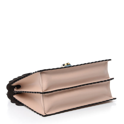 Fendi Vitello Liberty Scalloped Studded Kan I Shoulder Bag Plaster 4 of 10