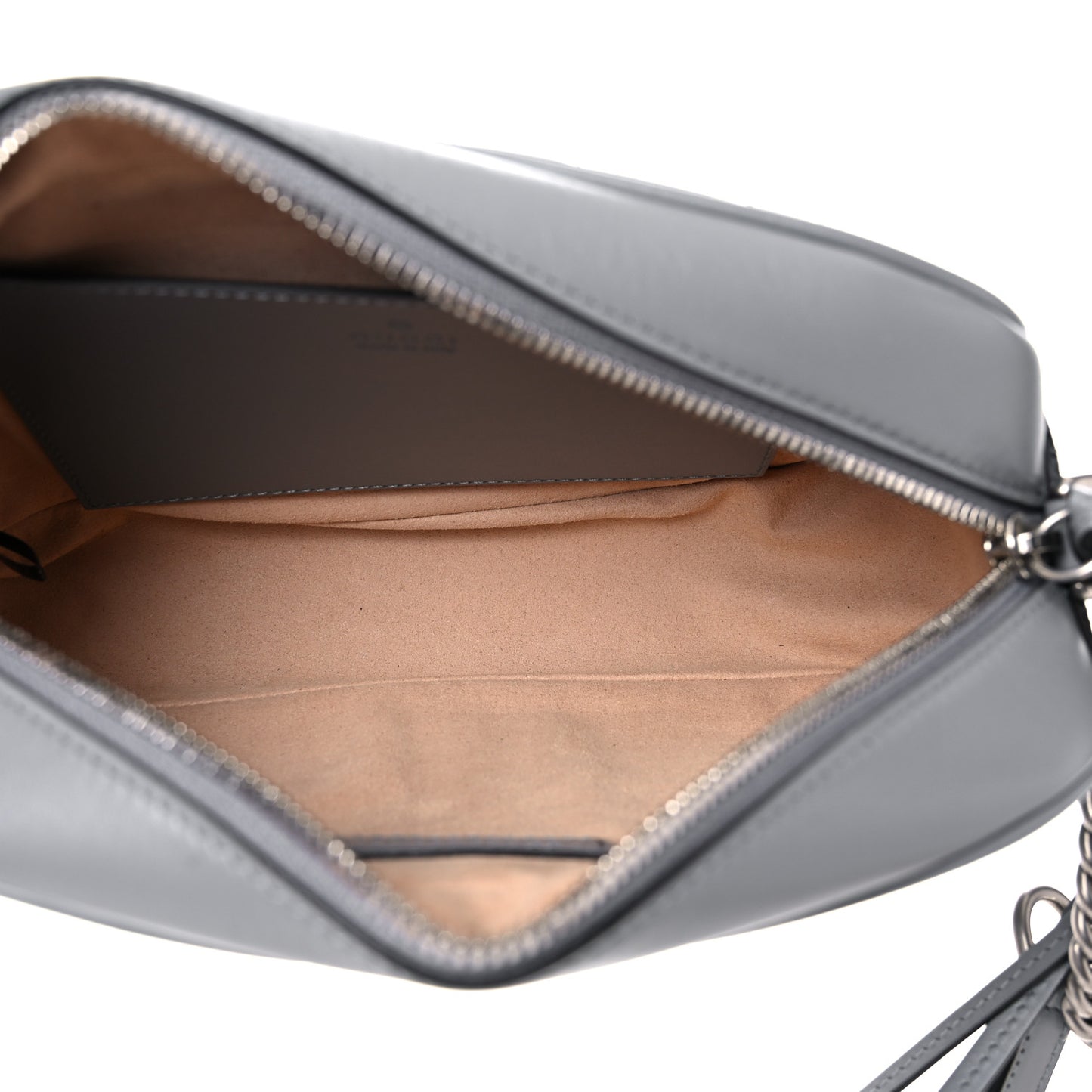 Calfskin Matelasse Aria Small GG Marmont Chain Shoulder Bag Deep Grey