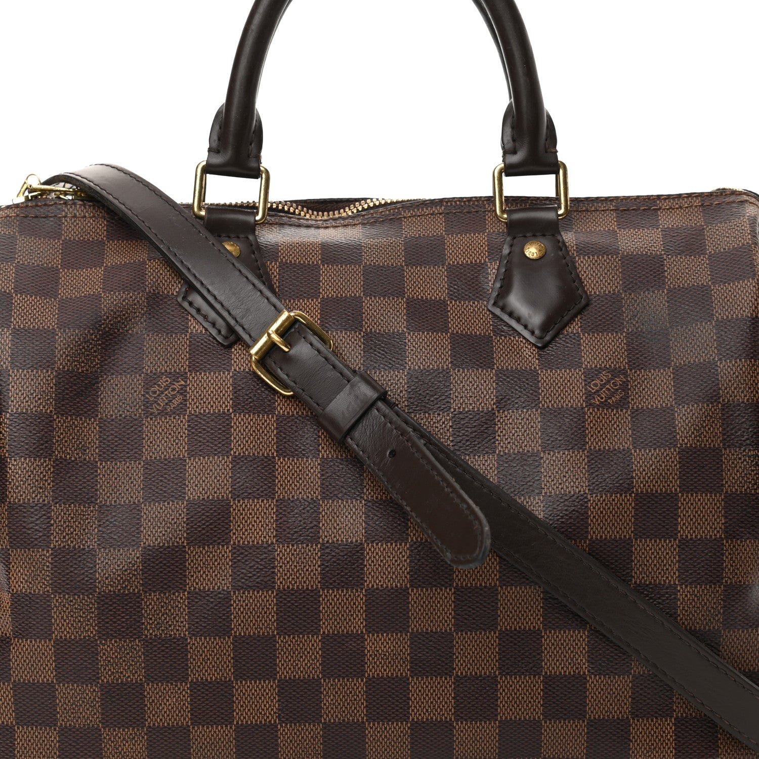 Louis Vuitton Damier Ebene Speedy Bandouliere 30 9 of 28