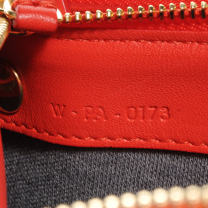 Celine Lambskin Large Trio Crossbody Bag Vermillion 8 of 8