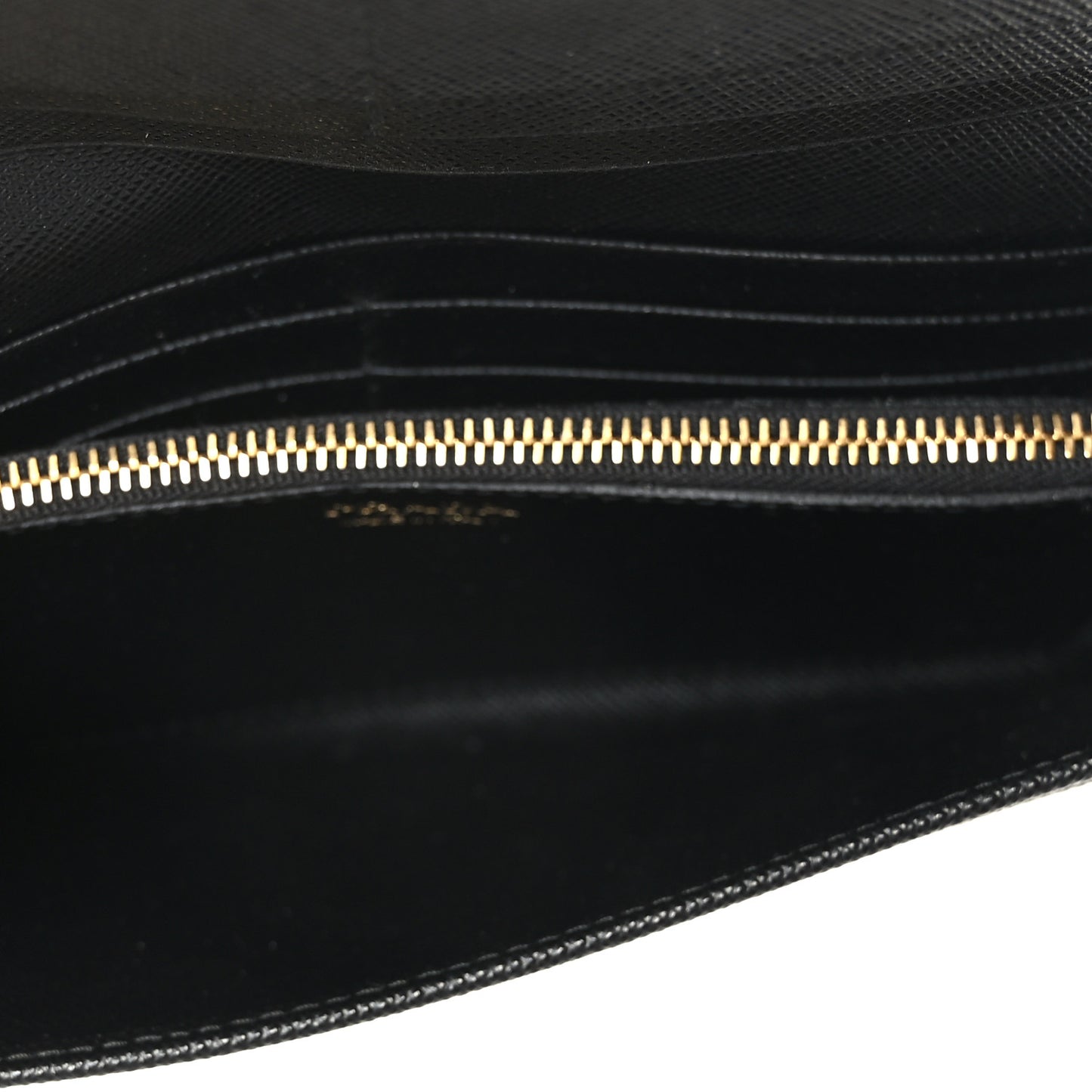Tessuto Nylon Soft Calf Continental Flap Wallet Black