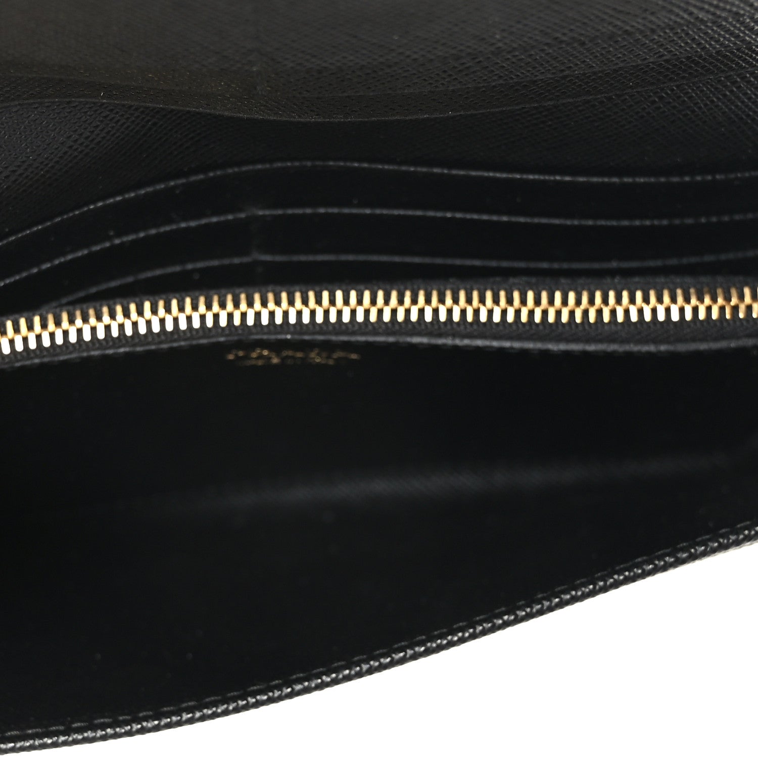Prada Tessuto Nylon Soft Calf Continental Flap Wallet Black 7 of 8