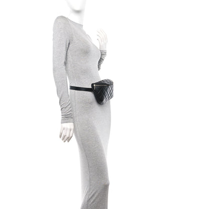 Chanel Lambskin Quilted Waist Belt Bag Black 2 of 10