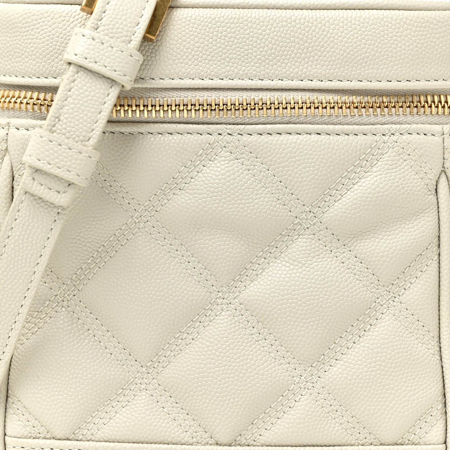 Grain de Poudre Quilted 80's Vanity Bag Crema Soft