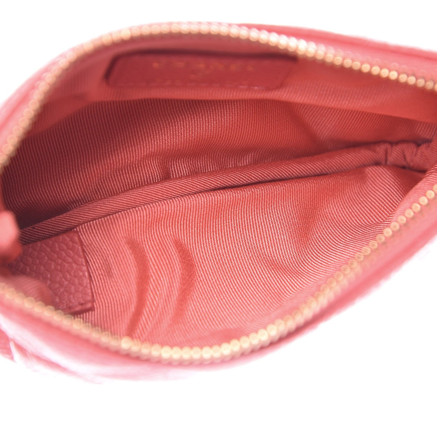 Caviar Quilted Small Cosmetic Case Pink