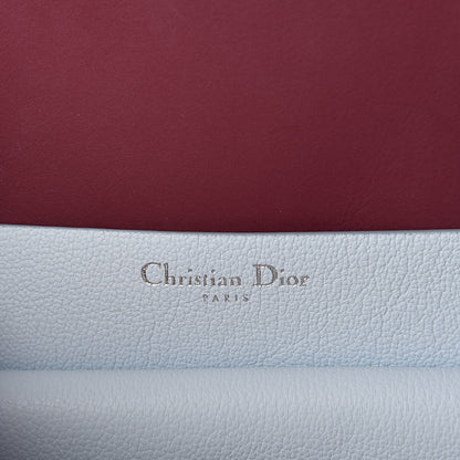 Christian Dior Supple Grained Calfskin Large Open Bar Tote Light Blue 6 of 9