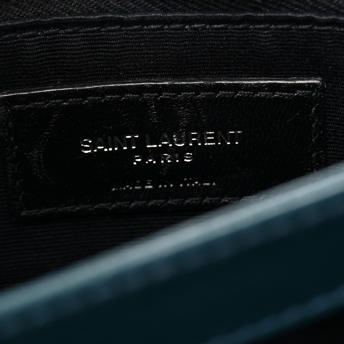 Calfskin Y Quilted Monogram Toy Loulou Satchel Dark Turquoise