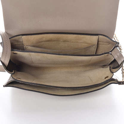 Chloe Suede Calfskin Small Faye Shoulder Bag Motty Grey 9 of 22
