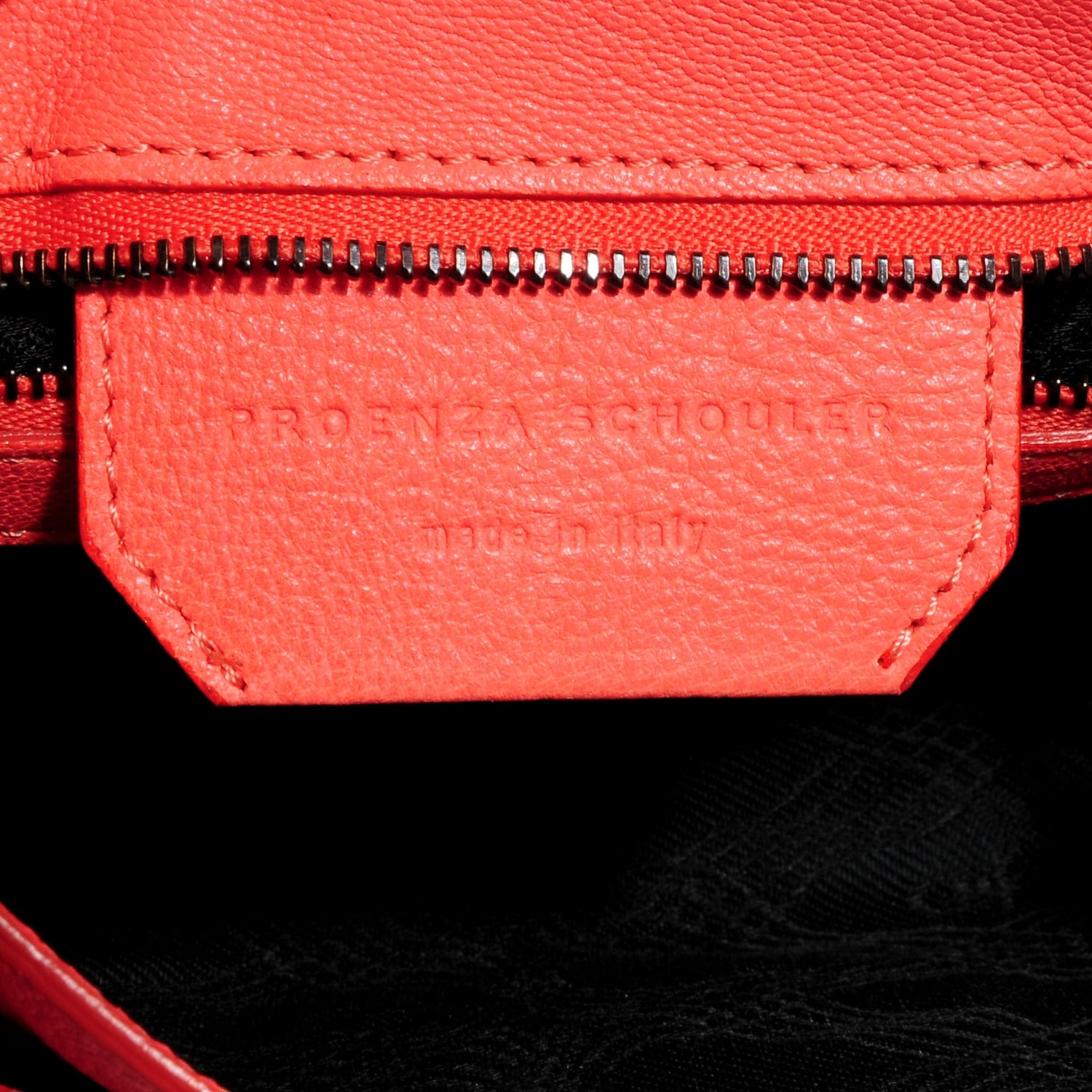 Proenza Schouler Leather PS1 Pouch Messenger Bag Neon Coral 12 of 13