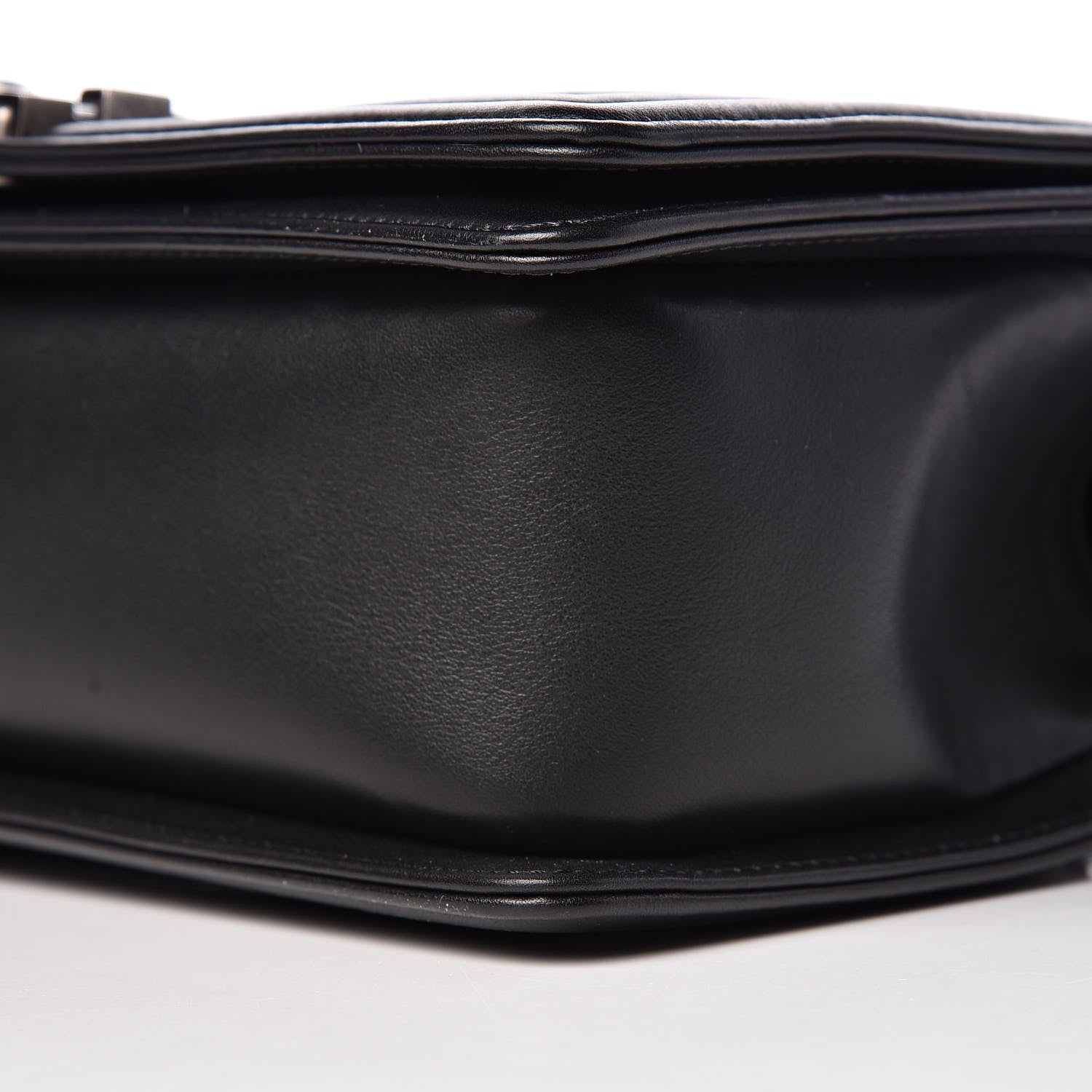 Chanel Calfskin Chevron Quilted Medium Boy Flap Black 10 of 11