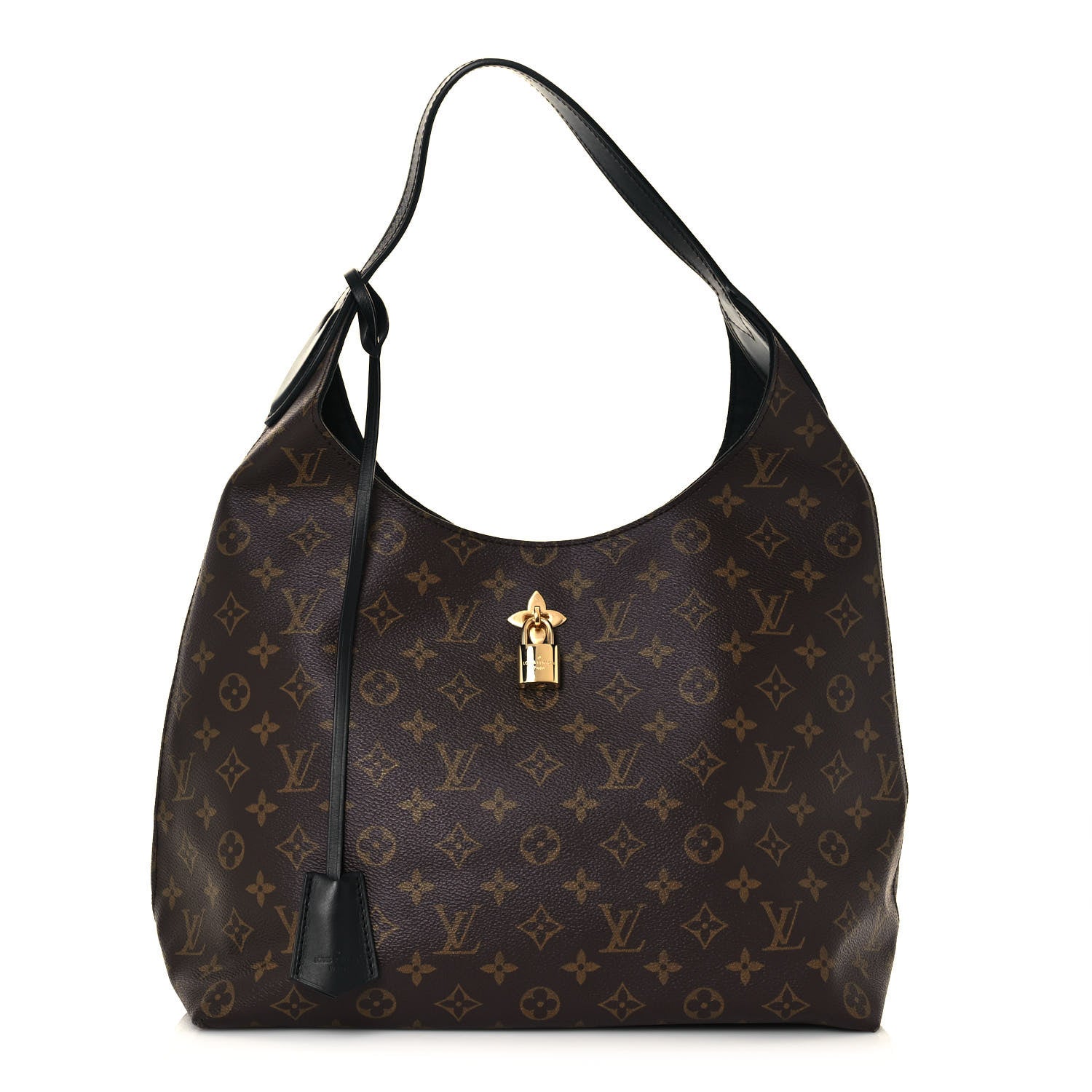 Louis Vuitton Monogram Flower Hobo Black 1 of 14