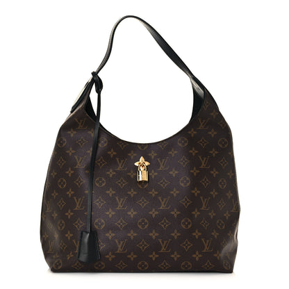 Louis Vuitton Monogram Flower Hobo Black 1 of 14