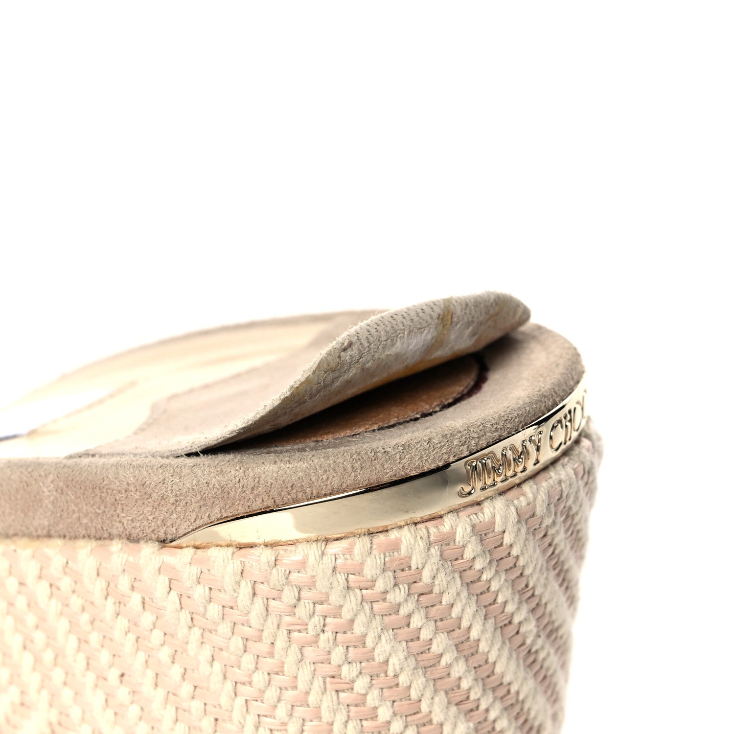Jimmy Choo Suede Wedge Sandals 37.5 Pale Pink 8 of 8