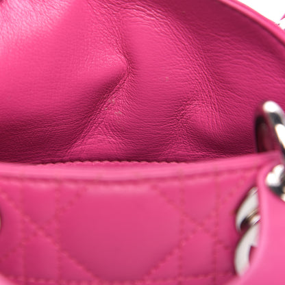 Christian Dior Lambskin Cannage Nano Lady Dior Fuchsia 10 of 10