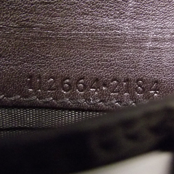 Gucci Guccissima Metal Bar French Flap Wallet Brown 10 of 10