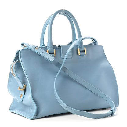 Saint Laurent Calfskin Small Classic Y Cabas Blue Glacier 2 of 6