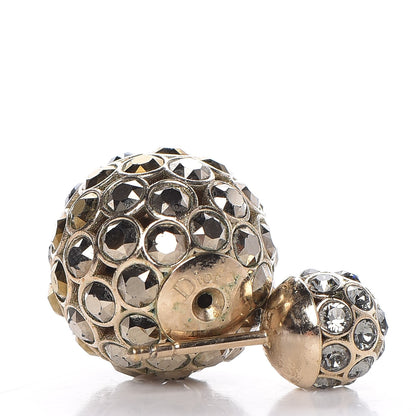 Christian Dior Crystal Mise En Dior Tribal Earrings Gold 3 of 4