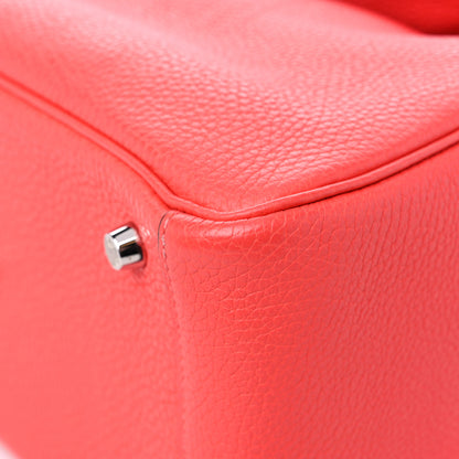 Hermes Taurillon Clemence Lindy 26 Rouge Pivoine 9 of 11