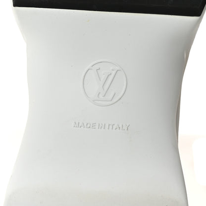 Louis Vuitton Glitter Stretch Textile Monogram LV Archlight Sneaker Boots 40 Gold Black 7 of 8