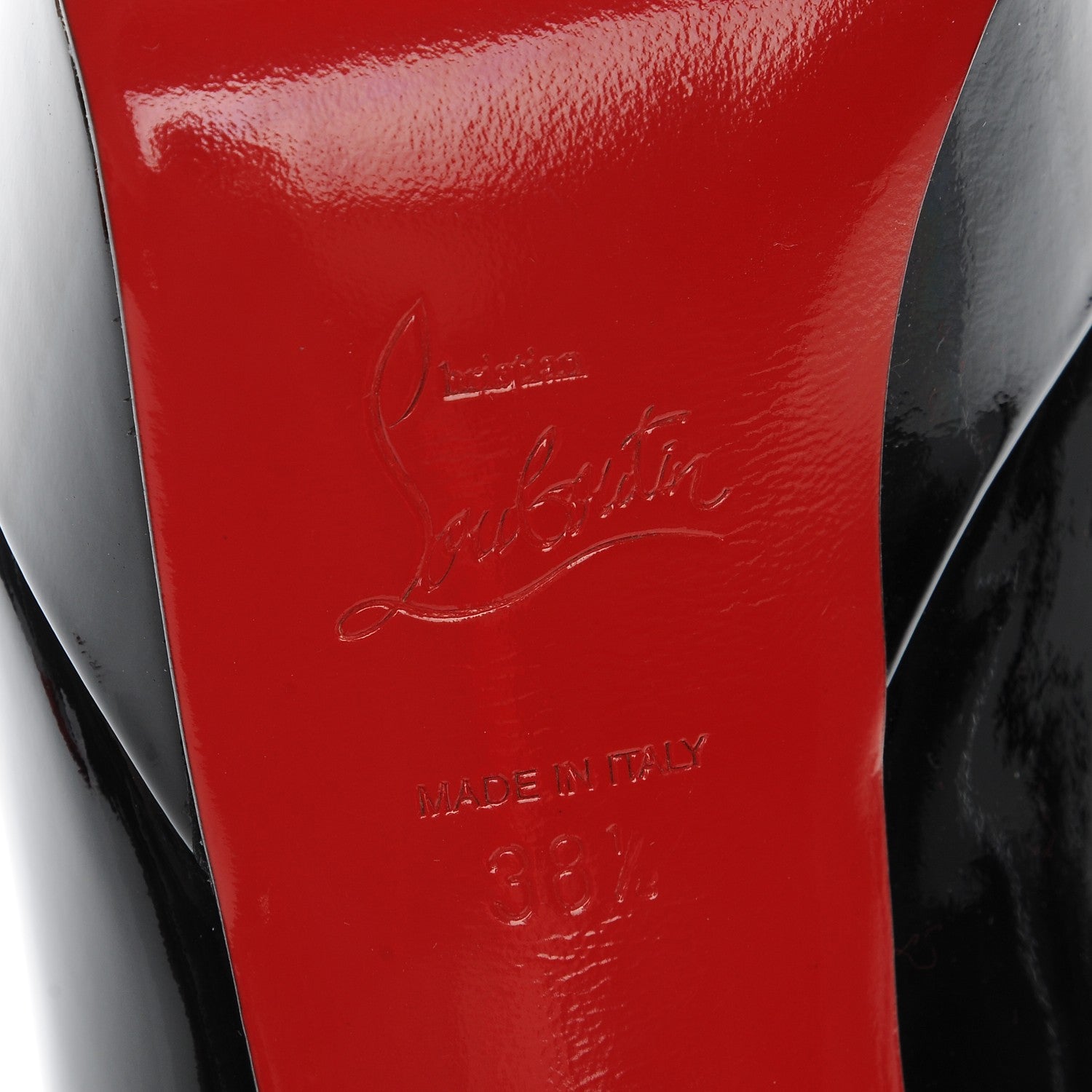 Christian Louboutin Patent Bianca 120 Pumps 38.5 Black 6 of 7