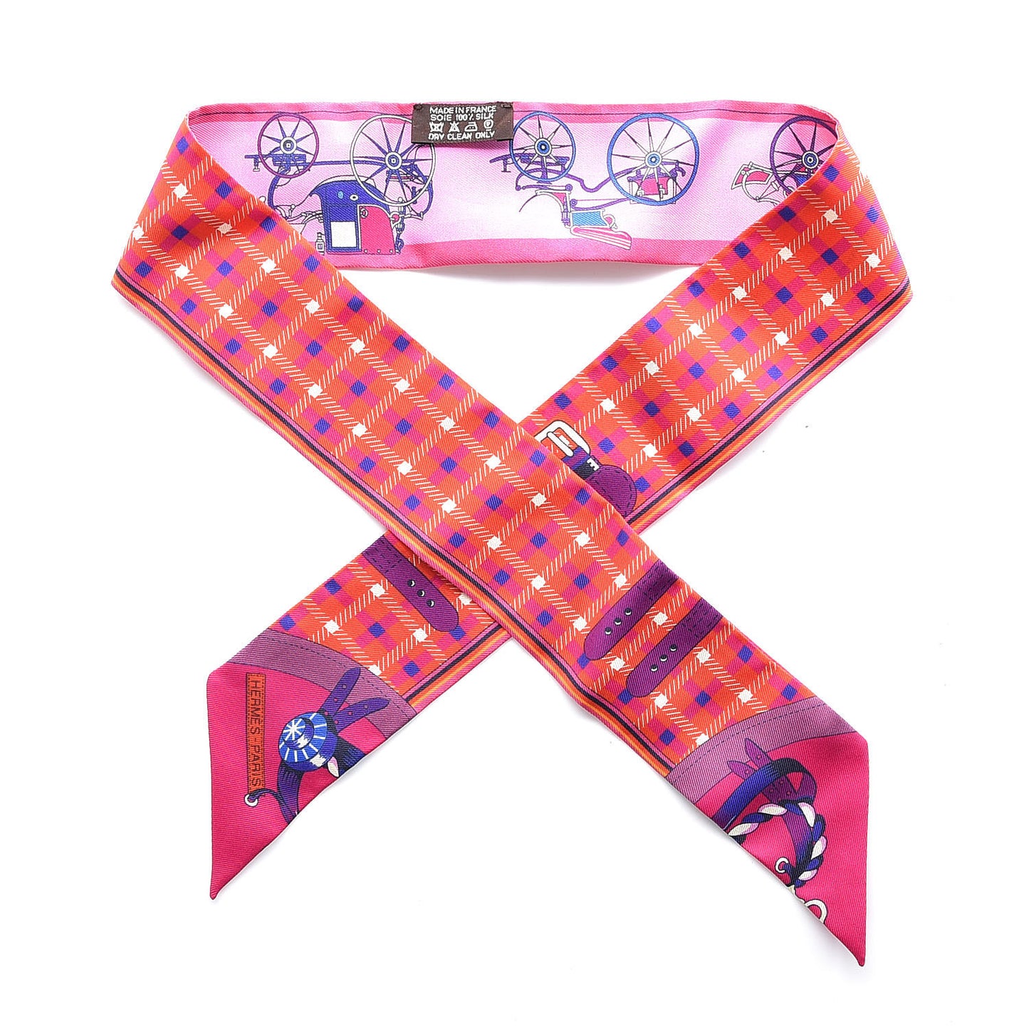 Silk Voitures Nouvelles Twilly Rouge Rose Fuchsia