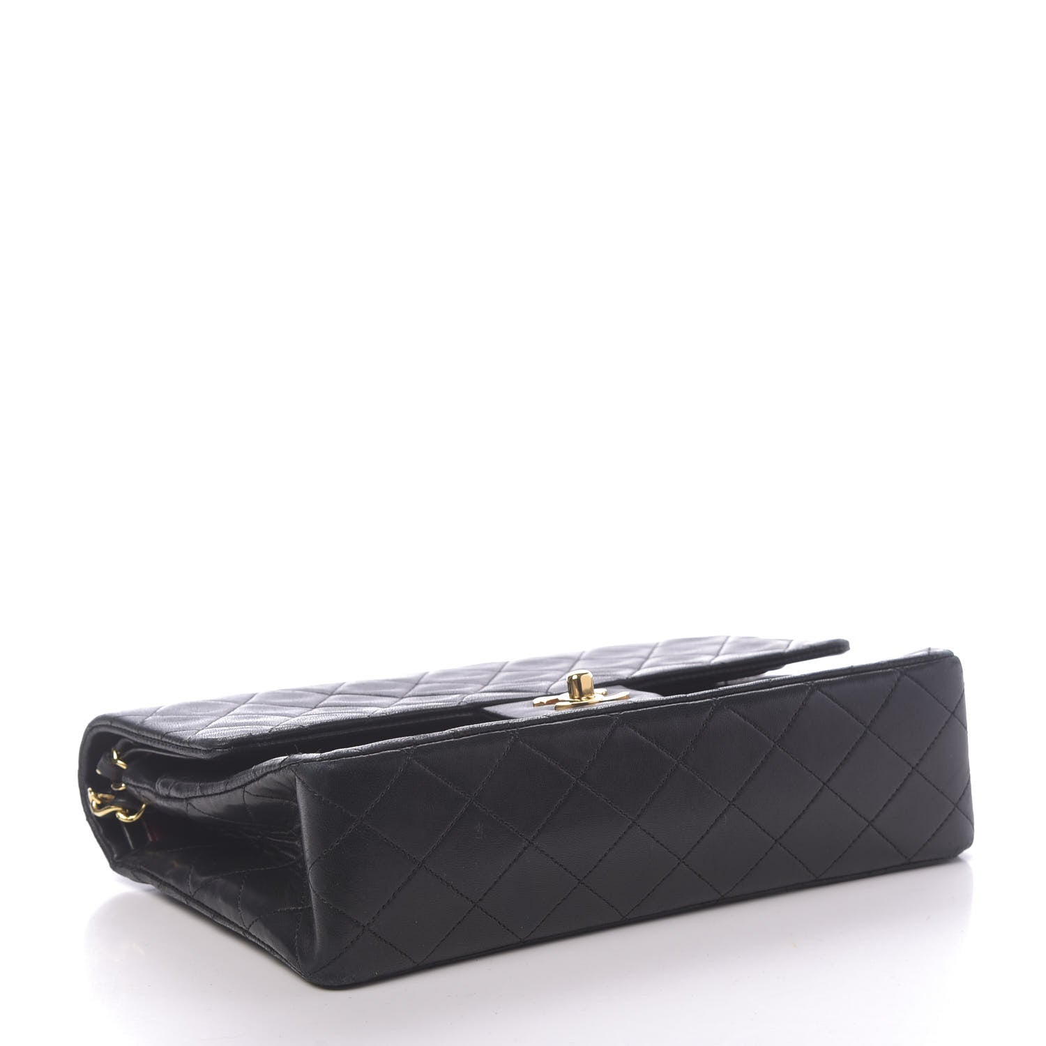 Chanel Lambskin Quilted Medium Double Flap Black 4 of 15