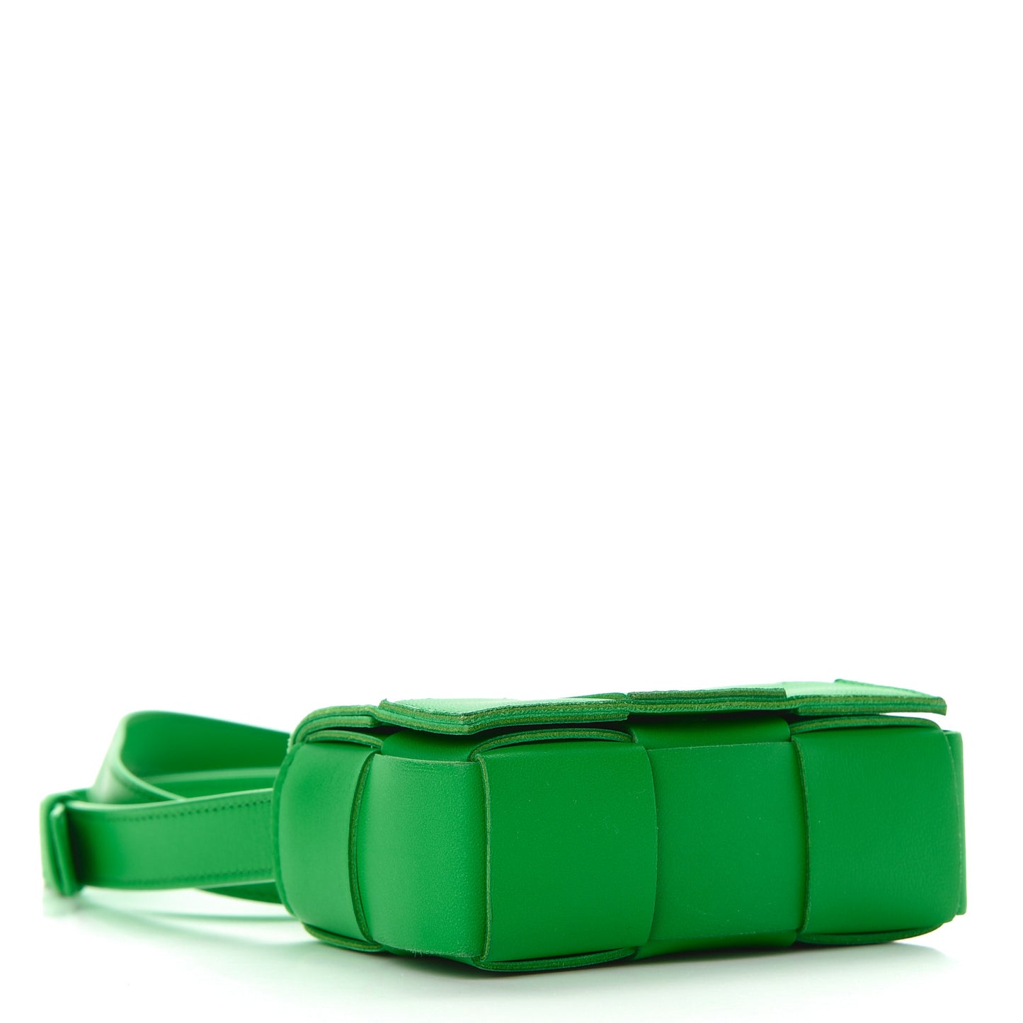 Lambskin Maxi Intrecciato Extra Mini Cassette Crossbody Bag Parakeet