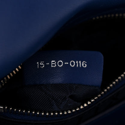 Christian Dior Lambskin Cannage Mini Lady Dior Blue 7 of 11