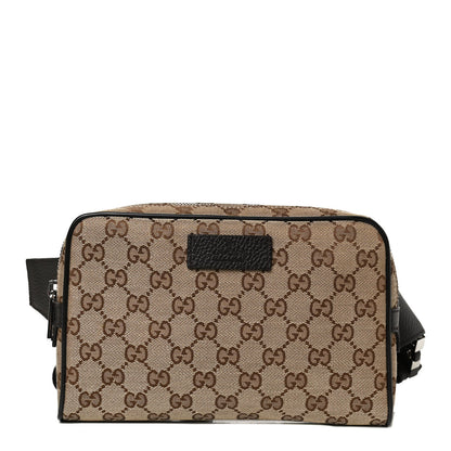 Gucci Monogram Belt Bag Dark Brown 1 of 12